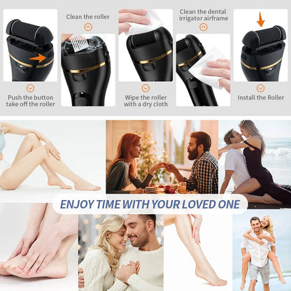 Rechargeable Electric Foot Grinder - USB Powered Callus Remover with Adjustable Speeds, for Men & Women'S Pedicure and Self-Care